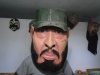 Masque en papier mâché, représentant Fidel Castro, réalisé par Didier Civil © IPIMH 2011